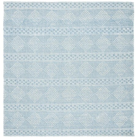 Safavieh 7 x 7 ft. Marbella Power Loomed Square Area Rug, Blue MRB552M-7SQ